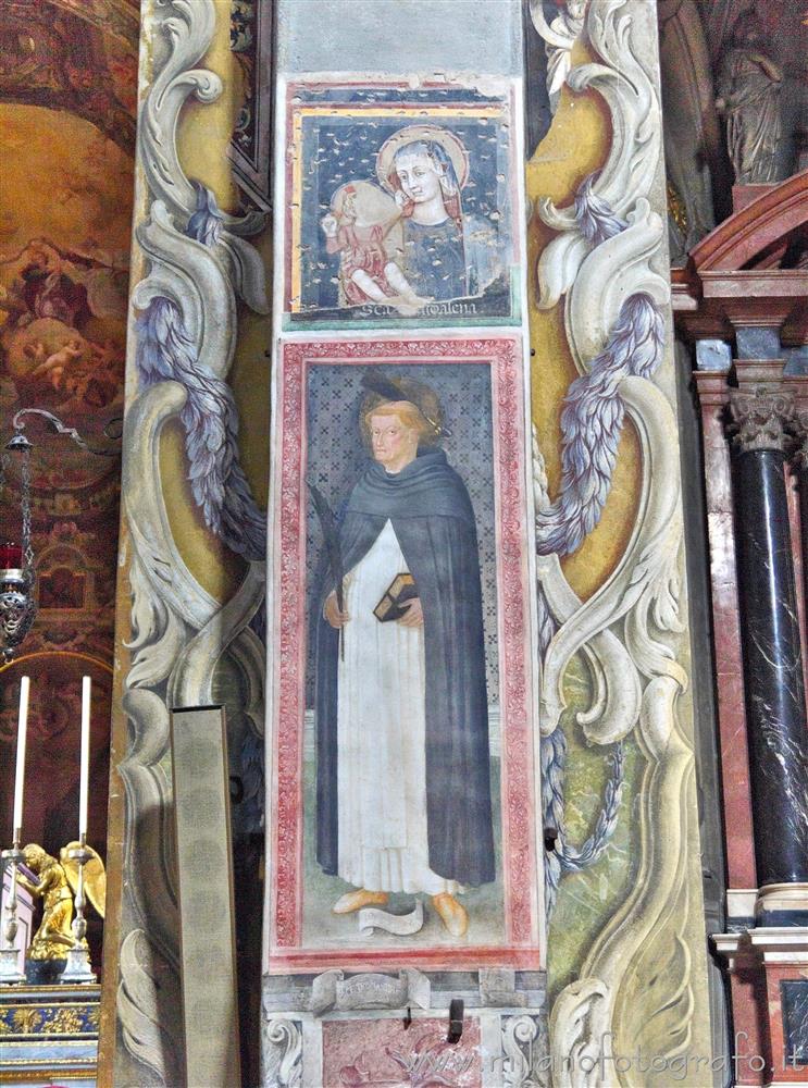 Monza (Monza e Brianza, Italy) - Fresco of St. Peter Martyr in the Cathedral of Monza